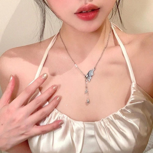 Chic Butterfly Tassel Necklace